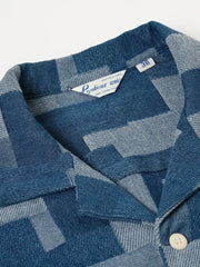 デニムパッチワークウォッシュドシャツ