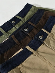 デニム切替カーゴジョガーパンツ