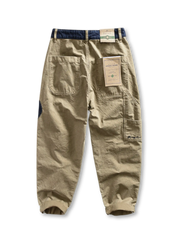 デニム切替カーゴジョガーパンツ