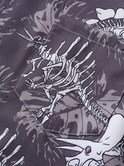 ダイナソースケルトンキューバシャツ