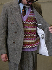 ドネガルツイード ダブルブレストジャケット