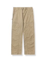 膝部分ダブルレイヤー強化のストレートカットカーゴパンツ。