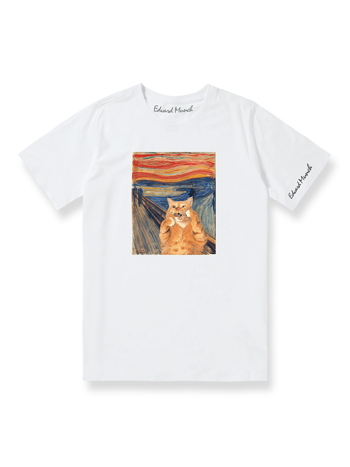 製品画像: Edvard Munch『猫の叫び』プリントTシャツ