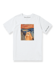 製品画像: Edvard Munch『猫の叫び』プリントTシャツ