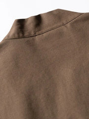 刺繍グリッドはんてんカーディガンシャツ