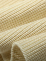 ラグド・クルーネック半袖ニット