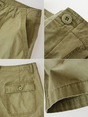 酵素ウォッシュワイドストレートワークパンツ