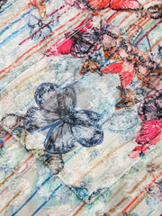 エスニック風ジャカードタッセル半袖シャツ