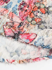 エスニック風ジャカードタッセル半袖シャツ