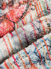 エスニック風ジャカードタッセル半袖シャツ