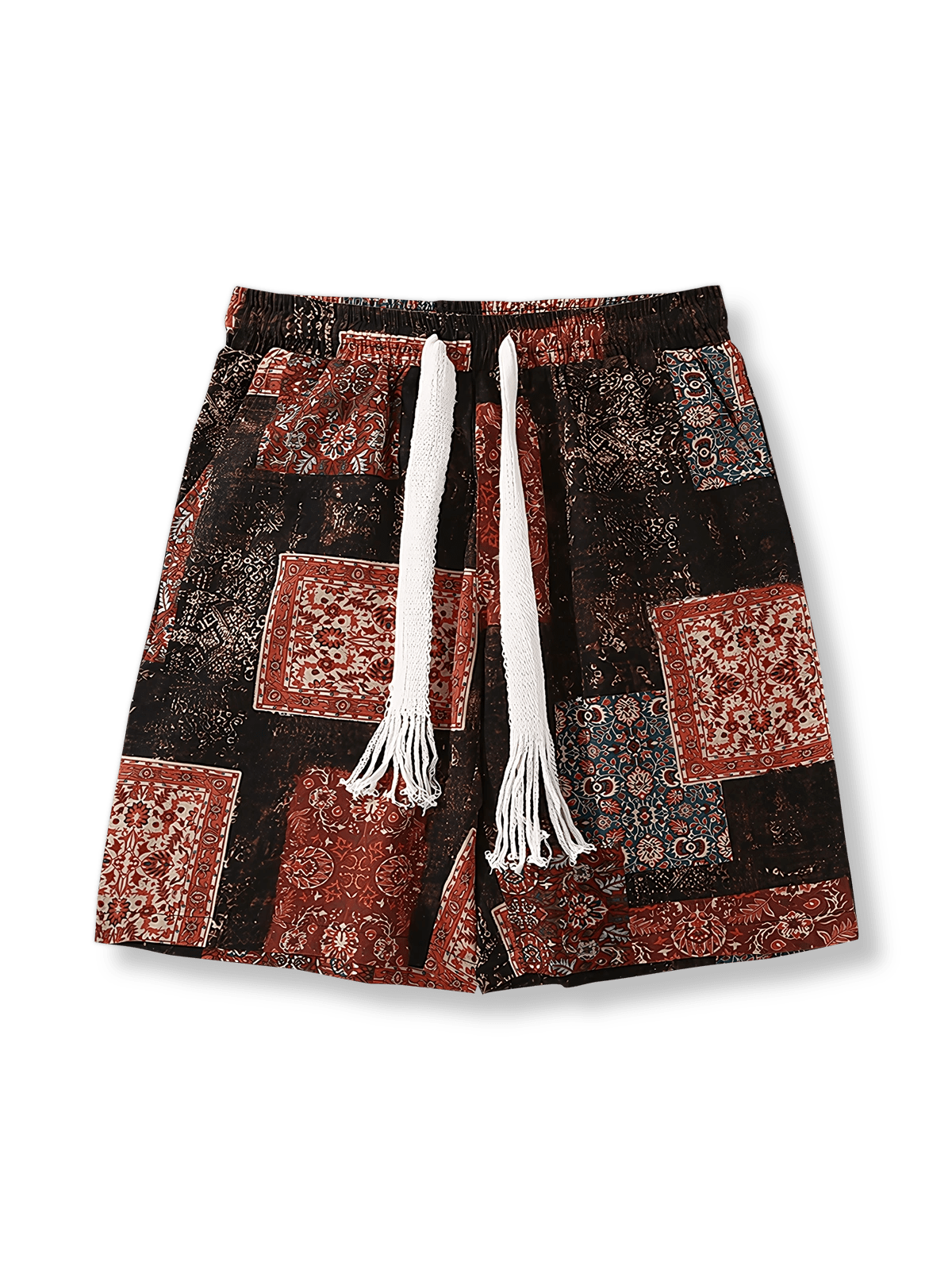 エスニック柄スポーツショーツの前面が見える商品画像