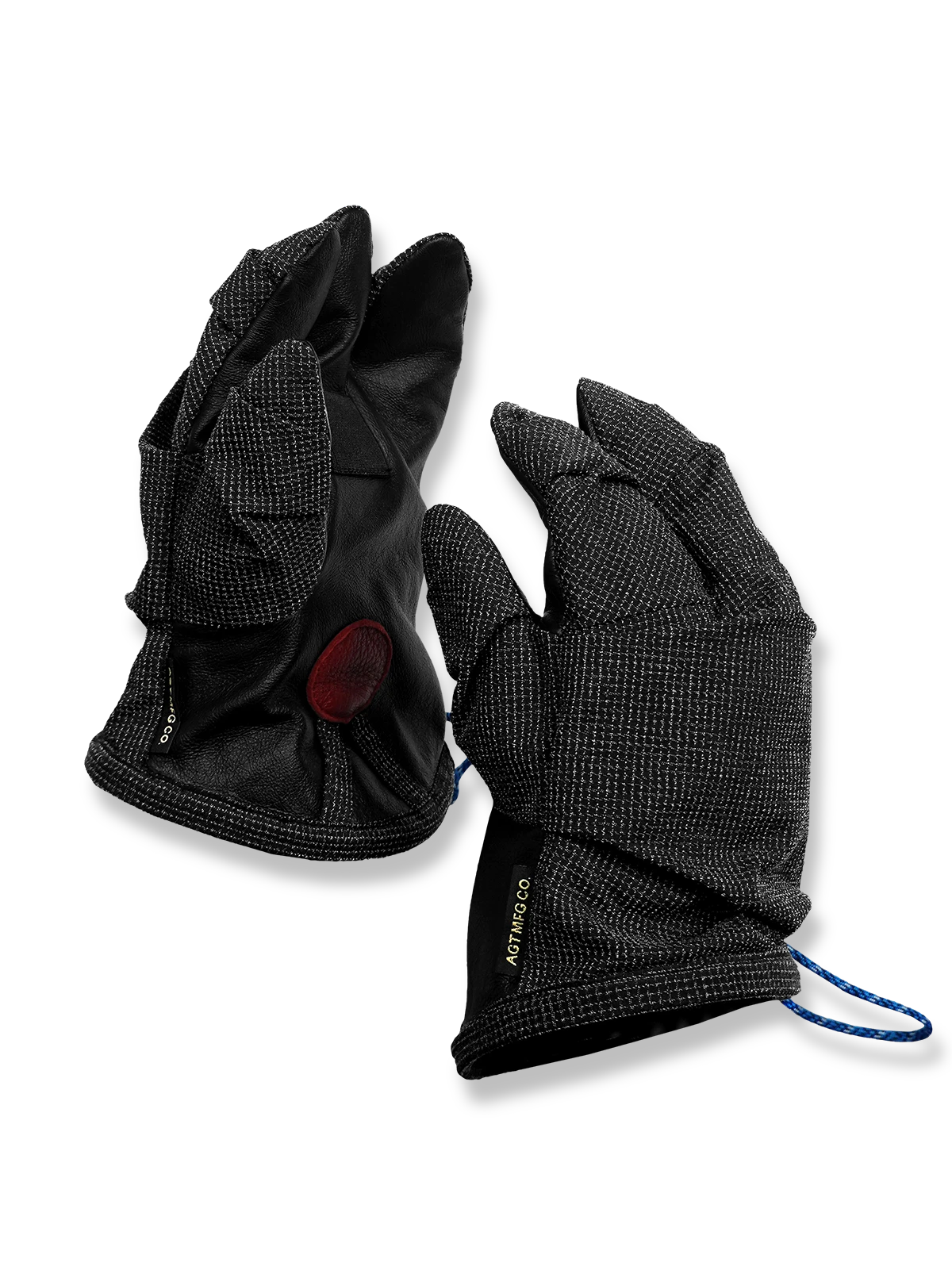 怪獣風デザインの悪龍の爪ベルトバッグ。高密度ナイロンとカーフレザー、ドローストリング開閉とクッション素材で機能性を強化したアイテム。