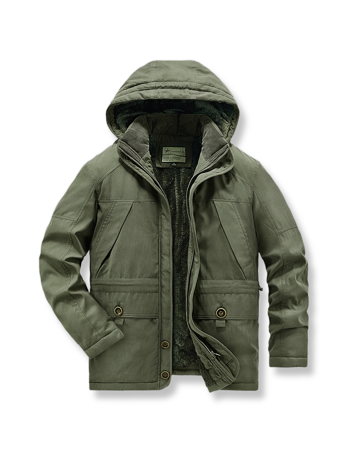 裏ボアドローコード付き中綿ジャケットの製品イメージ