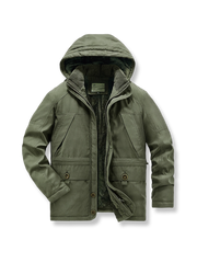 裏ボアドローコード付き中綿ジャケットの製品イメージ