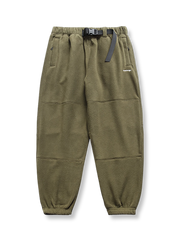 フリース裏地付きパッチワークジョガーパンツの製品イメージ