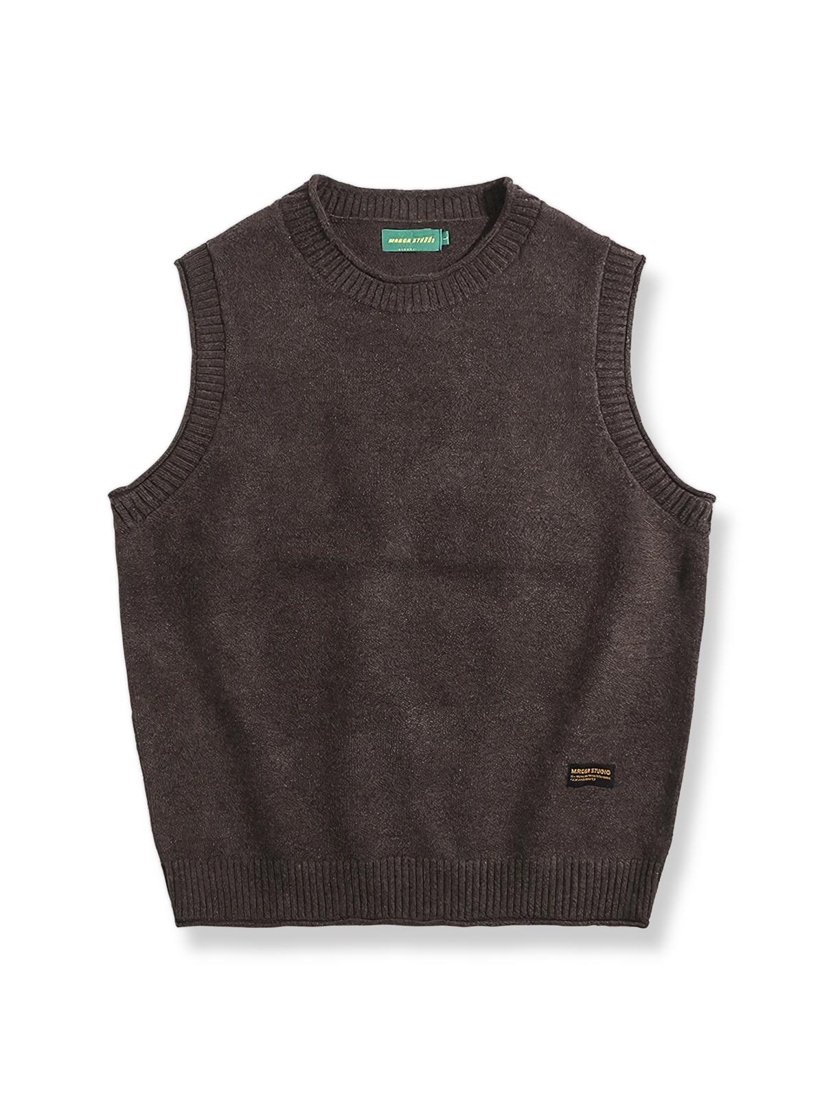 4色展開の無地ニットベストの製品イメージ