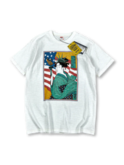 浮世絵風自由の女神プリントTシャツ