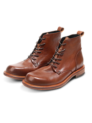 本革フルグレインのハイカットワークブーツ