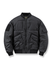 機能性マルチポケット付き中綿ジャケット