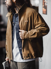 コーデュロイハリントンジャケットの着用イメージ