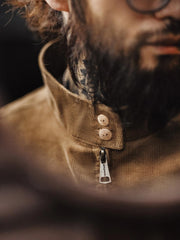 コーデュロイハリントンジャケットの着用イメージ