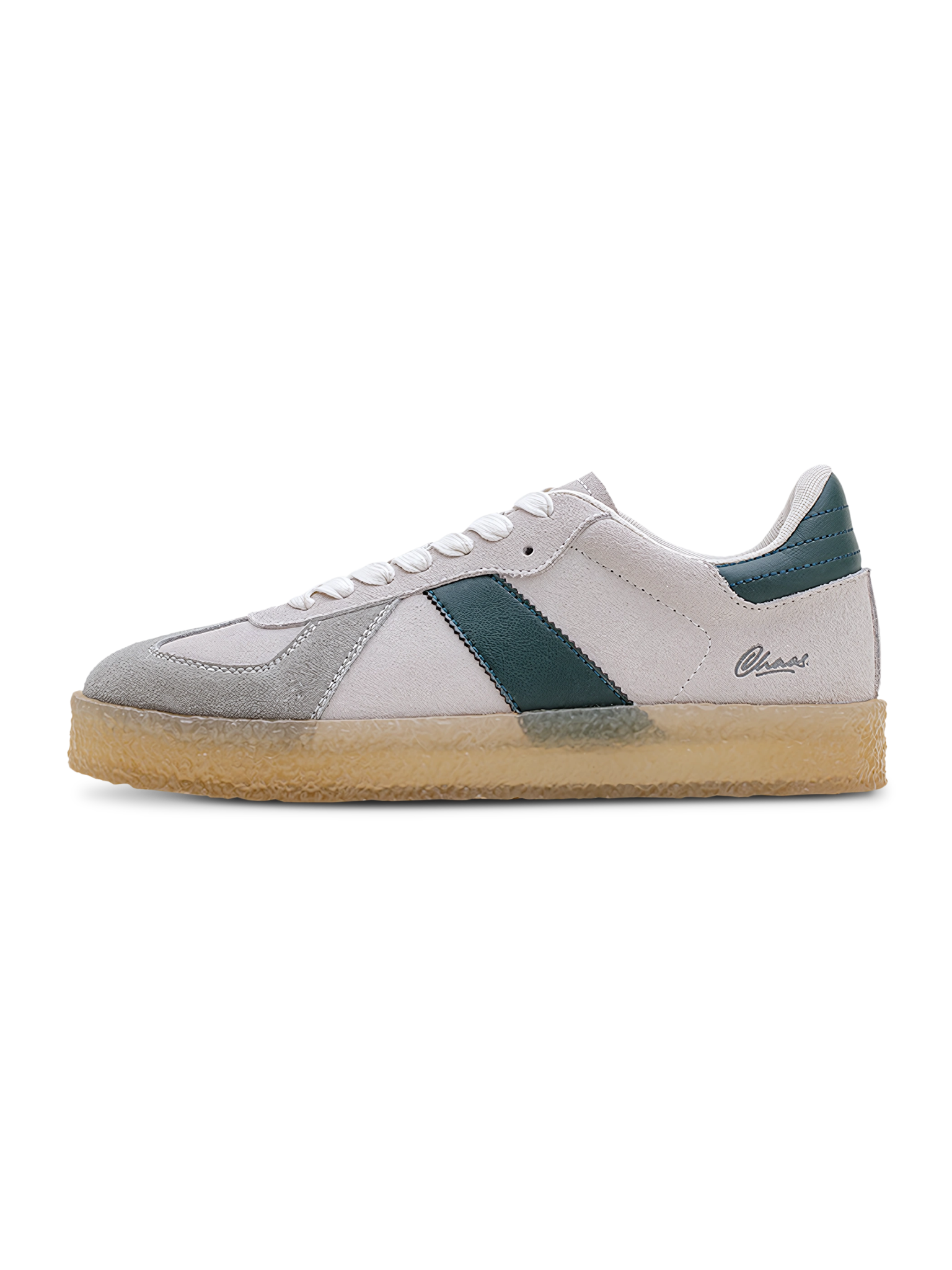 スウェードパッチワークと山字型トゥキャップが特徴のGATドイツ軍トレーニングシューズを現代的にアレンジしたローカットスニーカー