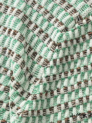 ジオメトリックジャカードニットポロ