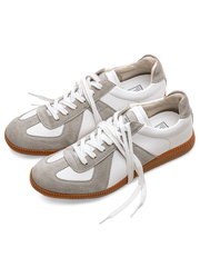 ドイツ軍トレーニングシューズのクラシックデザインを再現した多用途シンプルスニーカー