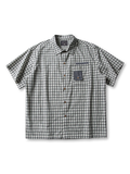 ギンガムチェックポケットショートスリーブシャツ正面画像