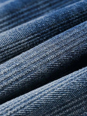 グラデーションストライプデニムワークシャツ