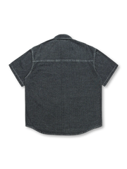 グリッドワークポケット半袖シャツ