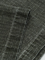 グリッドワークポケット半袖シャツ