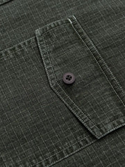 グリッドワークポケット半袖シャツ