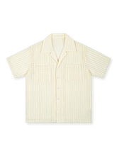 70年代ヴィンテージサマーニット風麦穂柄透かし編みオープンワークシャツ