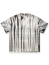 植物染めスラブ素材の手作り半袖Tシャツ