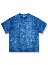 伝統的な植物染めの雲染め半袖Tシャツが広がる商品画像