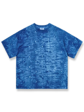 伝統的な植物染めタイダイの手作りTシャツ