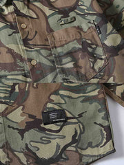 カモフラージュ 迷彩柄長袖シャツ