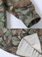 カモフラージュ 迷彩柄長袖シャツ