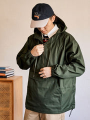 防水連帽 プルオーバーデッキジャケット