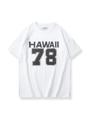 HAWAII 78プリント半袖Tシャツ