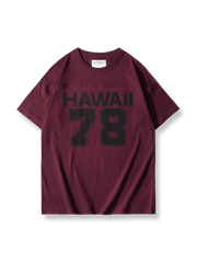 HAWAII 78プリント半袖Tシャツ