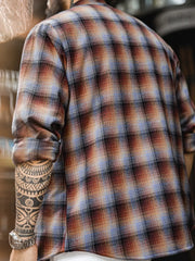 ヘビーフランネル チェックシャツジャケット ボアライニング仕様