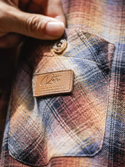 ヘビーフランネル チェックシャツジャケット ボアライニング仕様