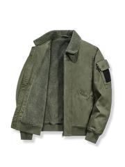 ミリタリースタイルの厚手コットンジャケットの製品イメージ