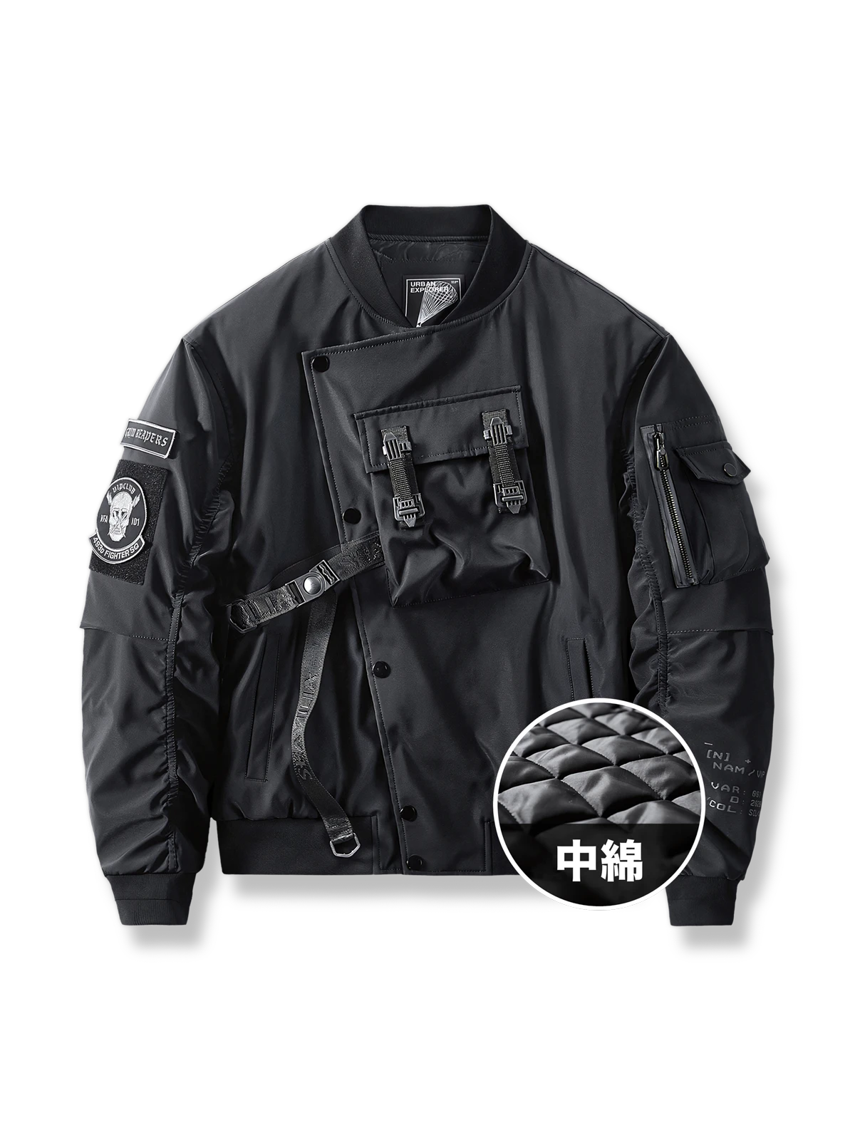 厚手ポリエステル製機能フライトジャケット「GRIM REAPERS」