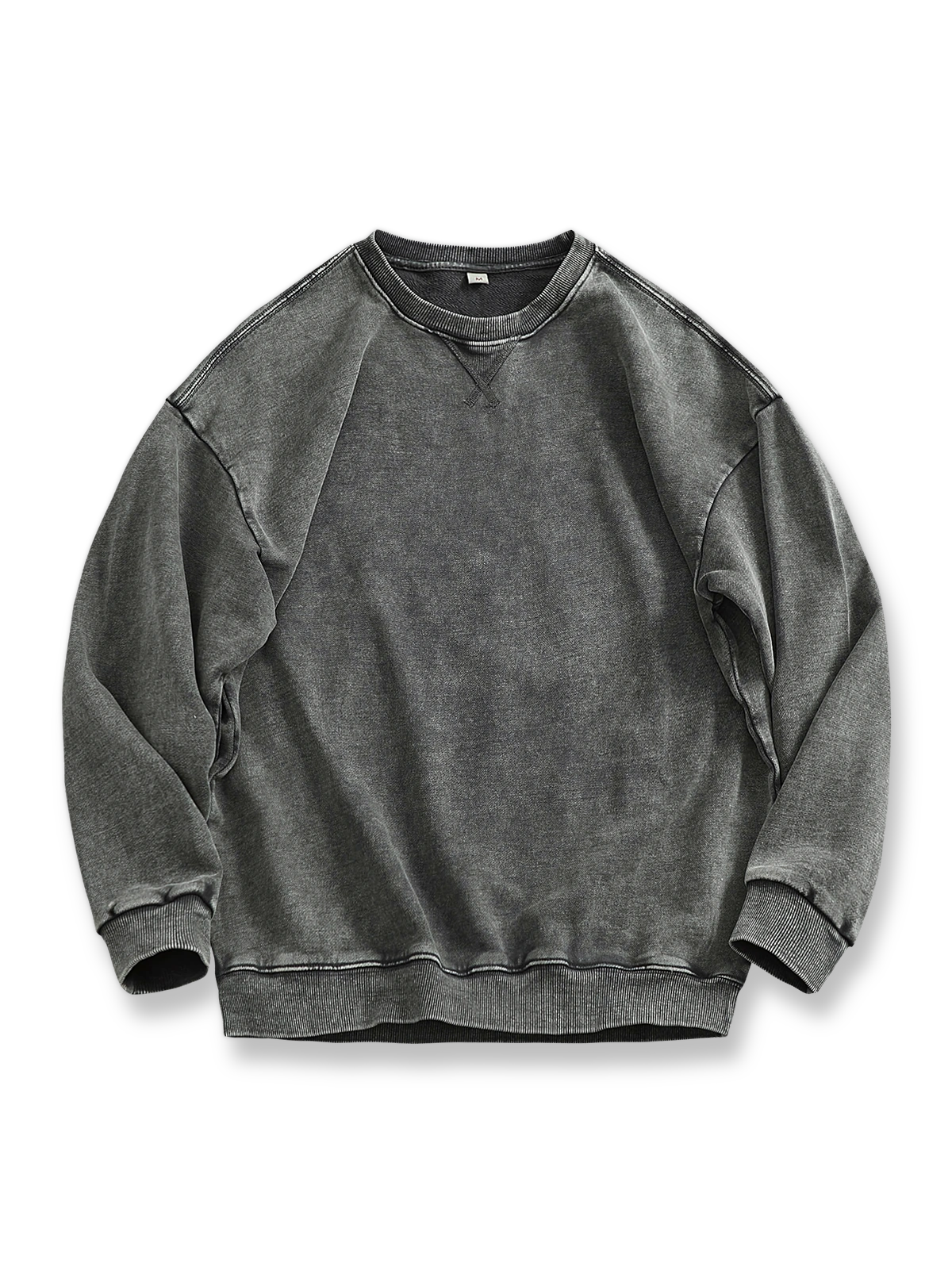 ヘビーウェイトパイル生地のクルーネックスウェット