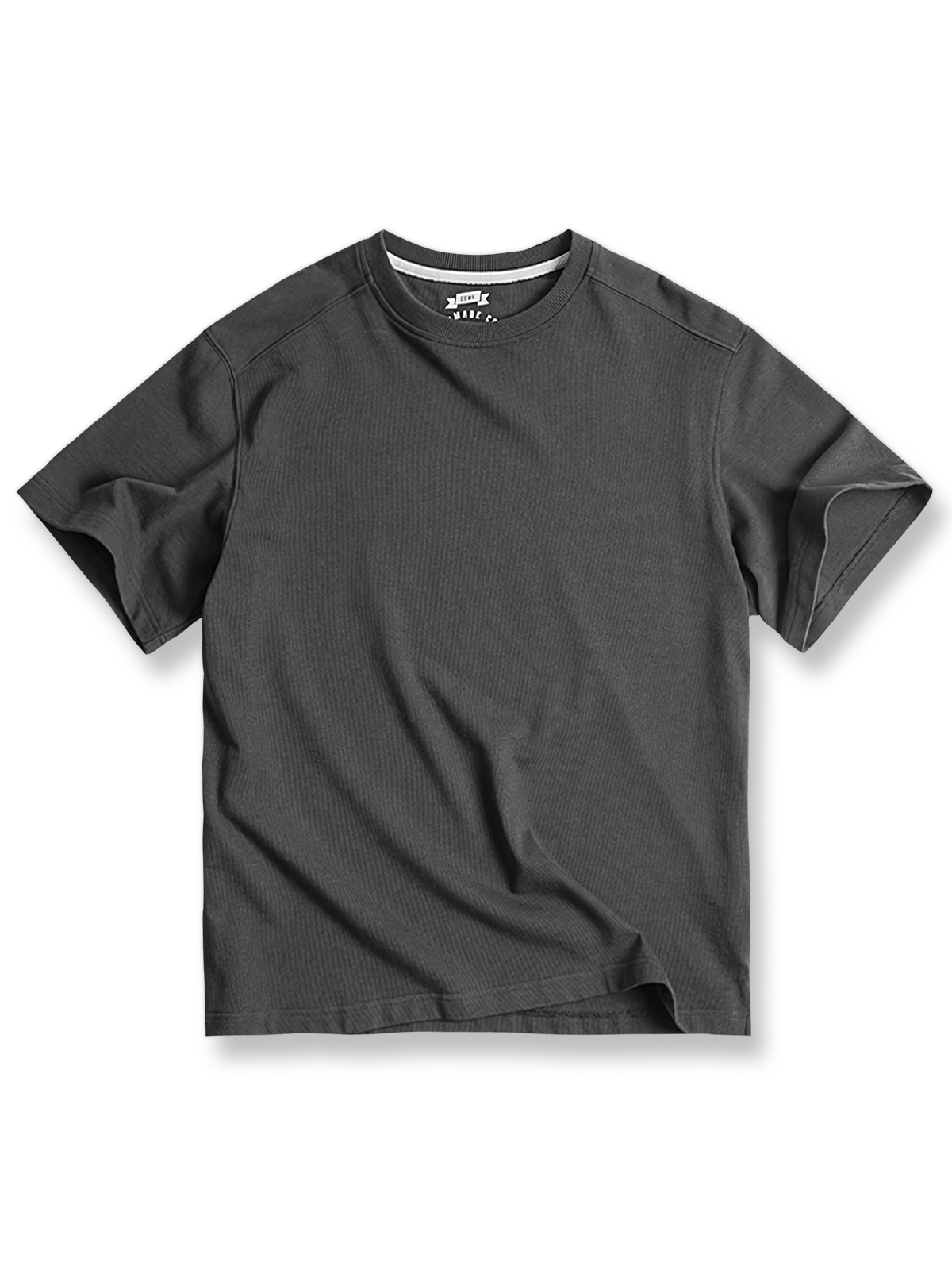 ヘビーウェイト仕様の無地グレーTシャツ