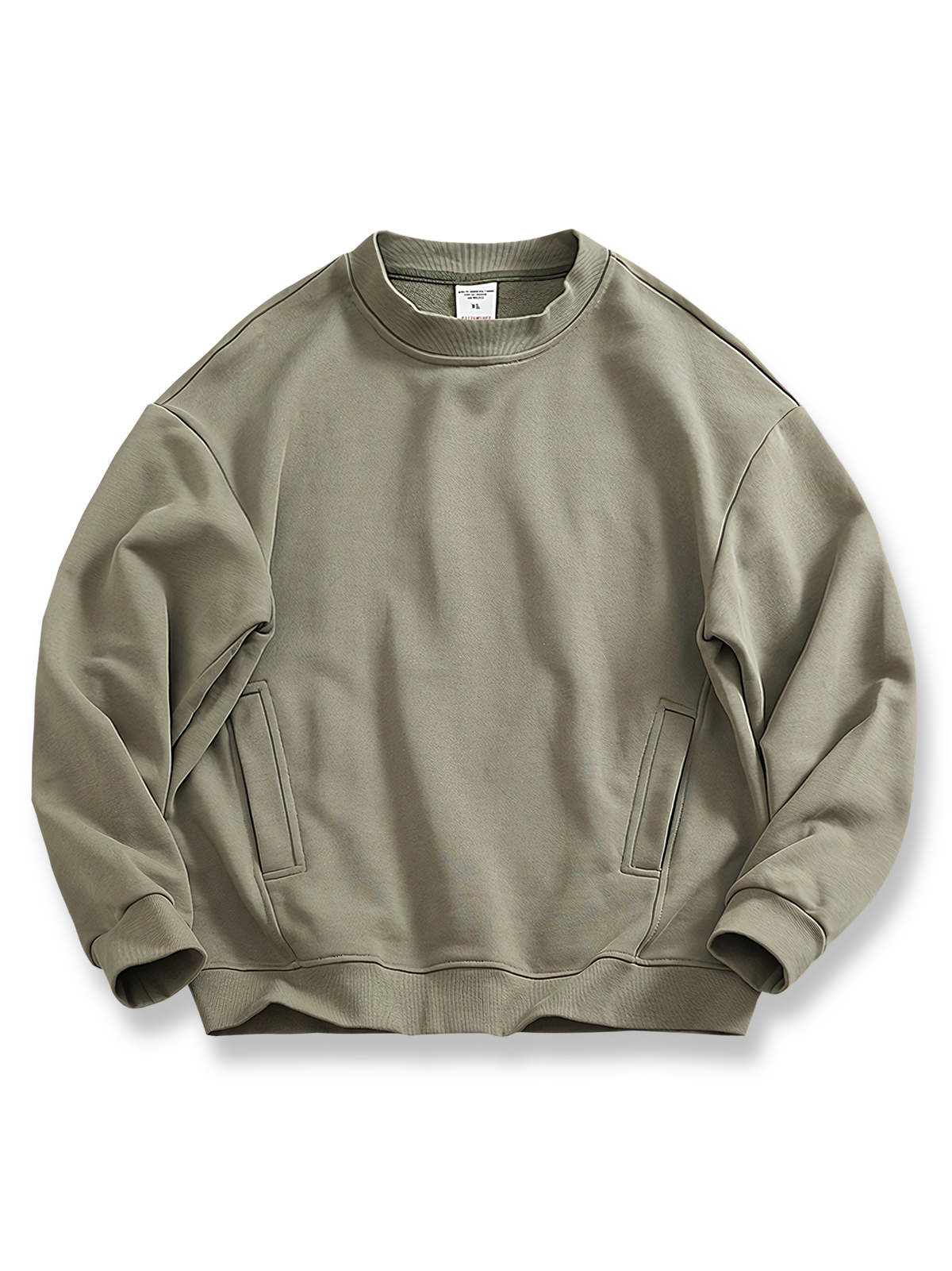 厚手パッチワークニットスウェット