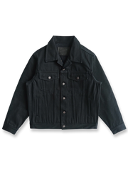 硫化染めブラックデニムのヘビーウェイトワークジャケット